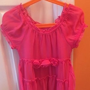 HYPE Girls Pink Rosebud Spring Summer dress Size 5
